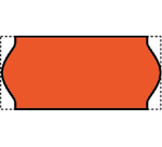 Sato Samark price label 12x26mm fluorescent red permanent 1500 pieces