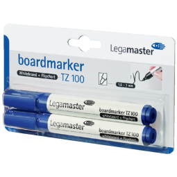 Marqueur tableau blanc Legamaster TZ100 ogive 1,5-3mm bleu 2 pièces