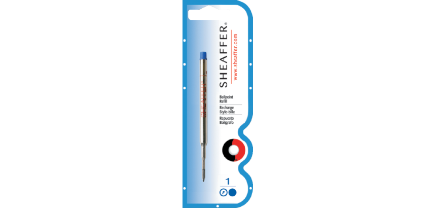 Sheaffer Fine blue ballpoint pen refill blister 1 piece