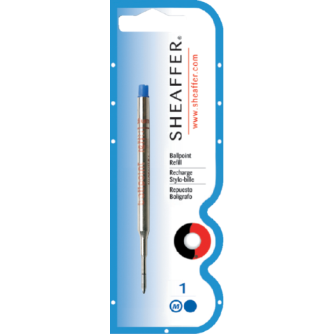 Balpenvulling Sheaffer medium blauw blister à 1 stuk