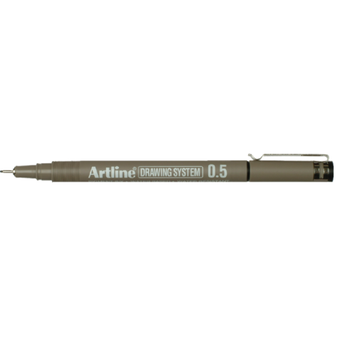 Fineliner Artline technisch 0.5mm zwart