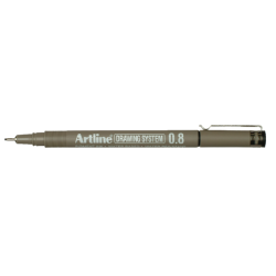 Fineliner Artline technisch 0.8mm zwart