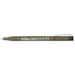 Fineliner Artline technisch 0.1mm zwart