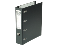 Classeur Elba Rado Plast 75mm bancaire 2 mécanismes PVC noir