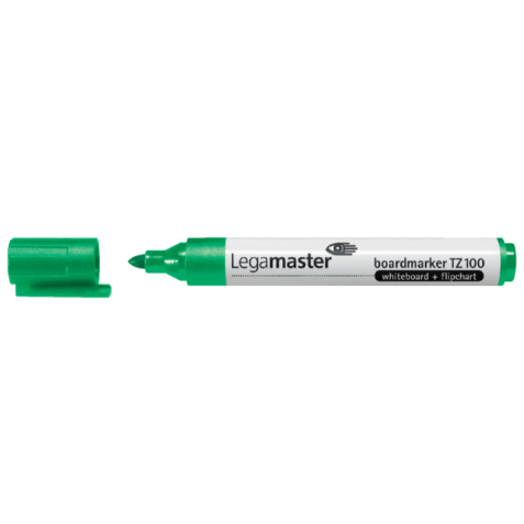 Viltstift Legamaster TZ 100 whiteboard rond 1.5-3mm groen