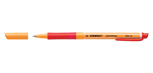 Rollerpen STABILO PointVisco 1099/40 fijn rood