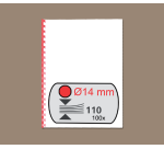 Plastic CombBind Binding Comb, A4, 14 mm