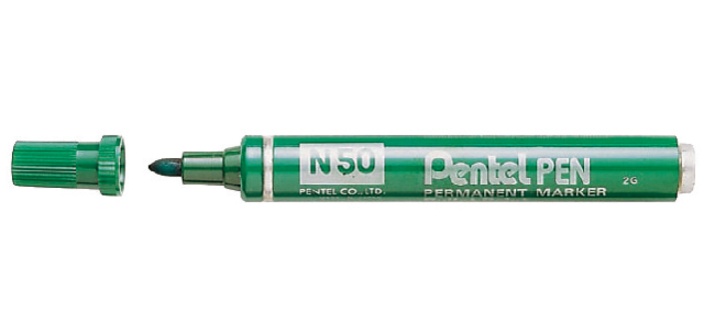 Pentel Marker N50 bullet 1.5-3mm green
