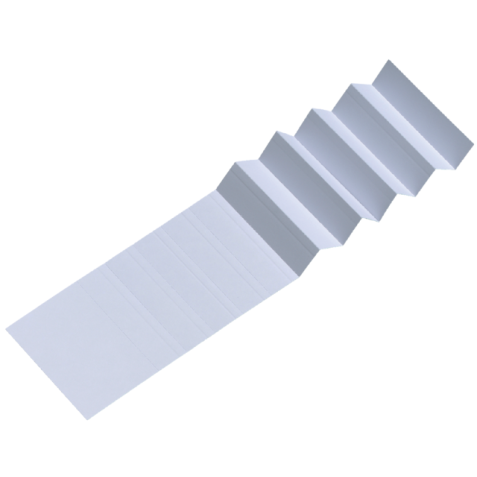 Ruiterstrook voor Djois Alzicht hangmappen 65mm wit 25 stuks