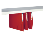 Hangmap Djois Secolor recycled lateraal voor legbord rood