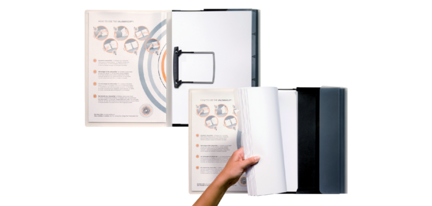 Dossier portfolio Jalema A4 avec 5 intercalaires noir