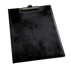 Porte-bloc à pince avec rabat Durable 2355 A4 + pochette noir
