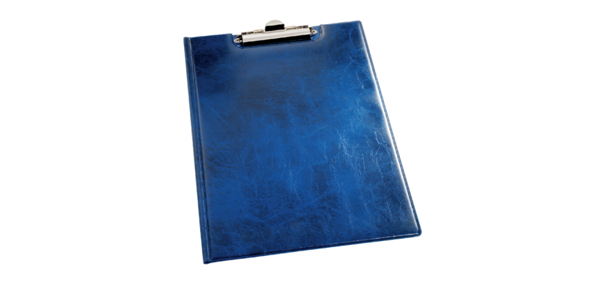 Klemmmappe mit Klappe Durable 2355 A4 + Tasche blau