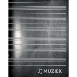 Muziekschrift Qbasic 165x210 36blz 70gr zwart