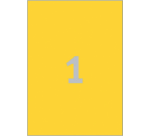 Etiquette Avery 3473 210x297mm A4 jaune 100 pièces