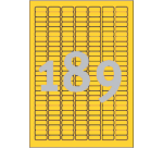 Etiquette Avery L6037-20 25,4x10mm jaune 3780 pièces
