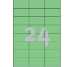 Etiquette Avery 3450 70x37mm vert 2400 pièces