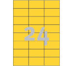 Etiquette Avery 3451 70x37mm jaune 2400pcs