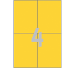 Etiquette Avery 3459 105x148mm A6 jaune 400 pièces