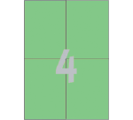 Etiket Avery 3458 105x148mm A6 groen 400 stuks