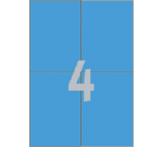 Avery Etikett 3457 105x148mm A6 blau 400 Stück