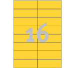 Etiquette Avery 3455 105x37mm jaune 1600 pièces