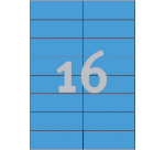 Etiquette Avery 3453 105x37mm bleu 1600 pièces