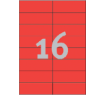 Etiquette Avery 3452 105x37mm rouge 1600 pièces