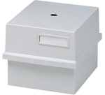 Card index tray with lid K for 500 cards A6 - Light grey