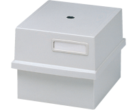 Boîte à fiches  Exacompta A6 court plastique gris