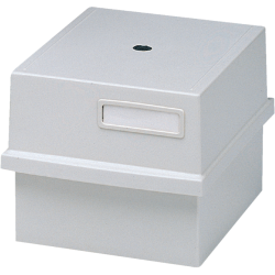 Card index tray with lid K for 500 cards A6 - Light grey