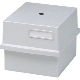Card index tray with lid K for 500 cards A6 - Light grey