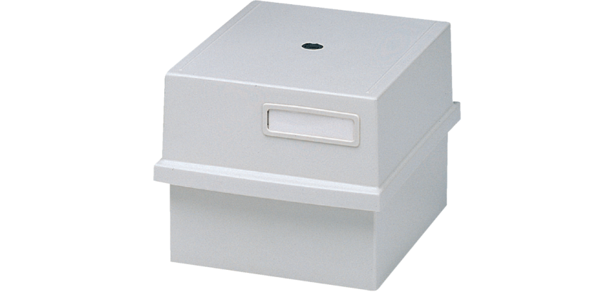 Card index tray with lid K for 500 cards A6 - Light grey