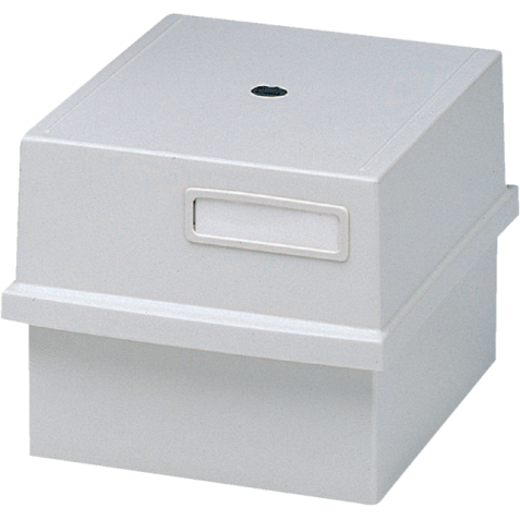 Card index tray with lid K for 500 cards A6 - Light grey