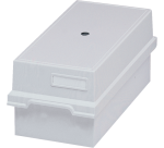 Card index tray with lid for 1000 cards A6 - Light grey
