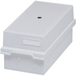 Card index tray with lid for 1000 cards A6 - Light grey