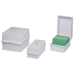 Card index tray with lid for 1200 cards A4 - Light grey