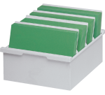 Bac à fiches DIN A4 - Gris lumière