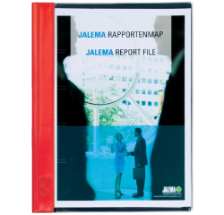 Rapportenmap Jalema A4 met snelhechter rood
