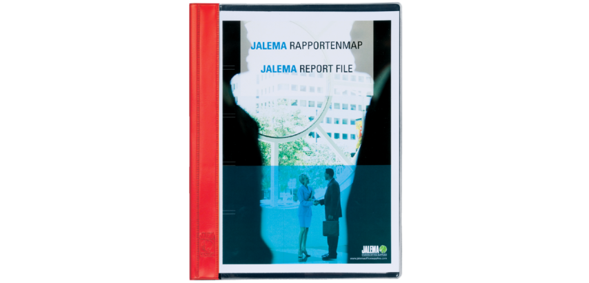 Rapportenmap Jalema A4 met snelhechter rood