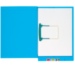 Dossier suspendu Djois Clipex Secolor A4 latéral bleu