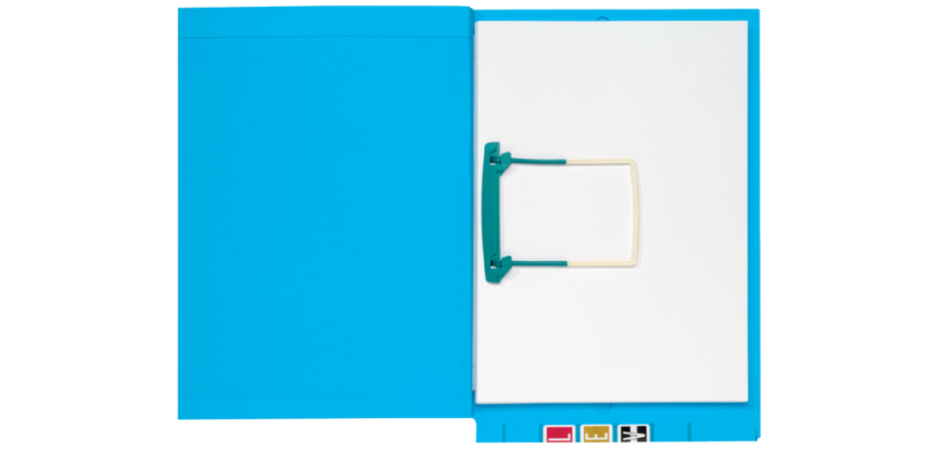 Dossier suspendu Djois Clipex Secolor A4 latéral bleu