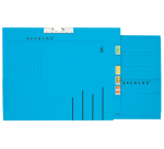 Dossier collectif Djois Secolor A4 latéral recyclé bleu