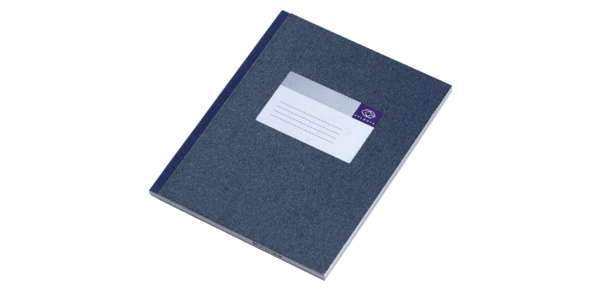 Carnet de notes Djois Atlanta collé 210x165mm ligné 160 pages bleu