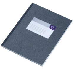 Carnet de notes Djois Atlanta collé 210x165mm 128 pages ligné gris