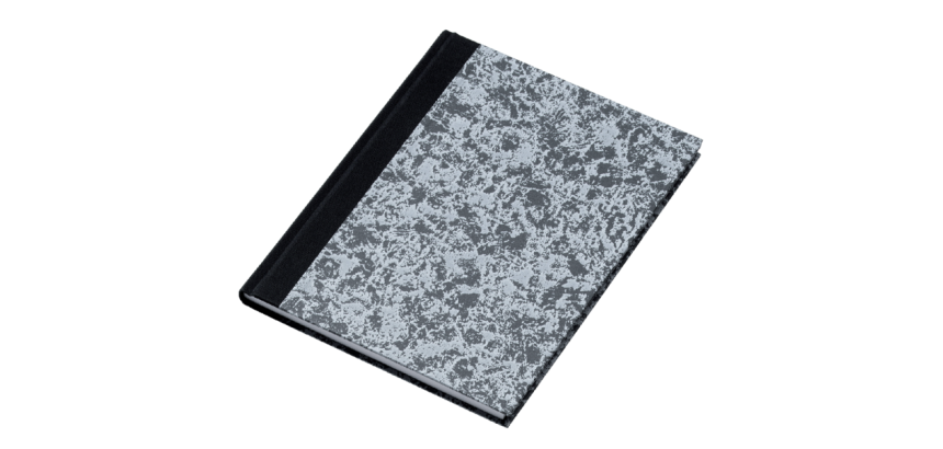 Registre in-quarto large Atlanta 144pages gris excellent (néerlandais)