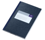 Notebook Djois Atlanta glued 165x105mm 128 lined pages blue