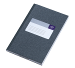 Notitieboek Djois Atlanta gelijmd 165x105mm 128blz grijs