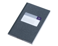 Carnet de notes Djois Atlanta collé 165x105mm 128 pages ligné gris