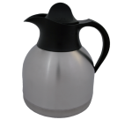 Thermoskan IEZZY koffiekan 1liter roestvrijstaal zwarte dop